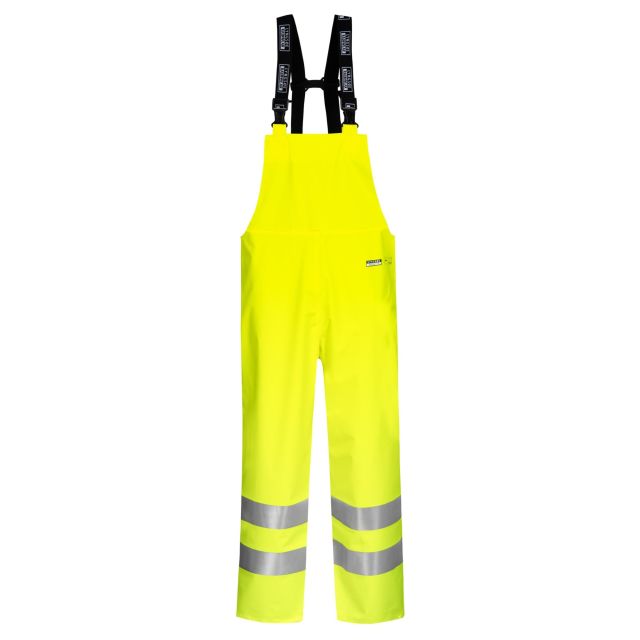 Lyngsøe PU Hi-Vis Regn buks med seler.