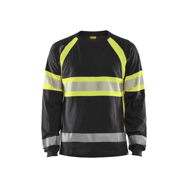 Blåklæder Gul HIGH VIS T-SHIRT LANG ÆRME