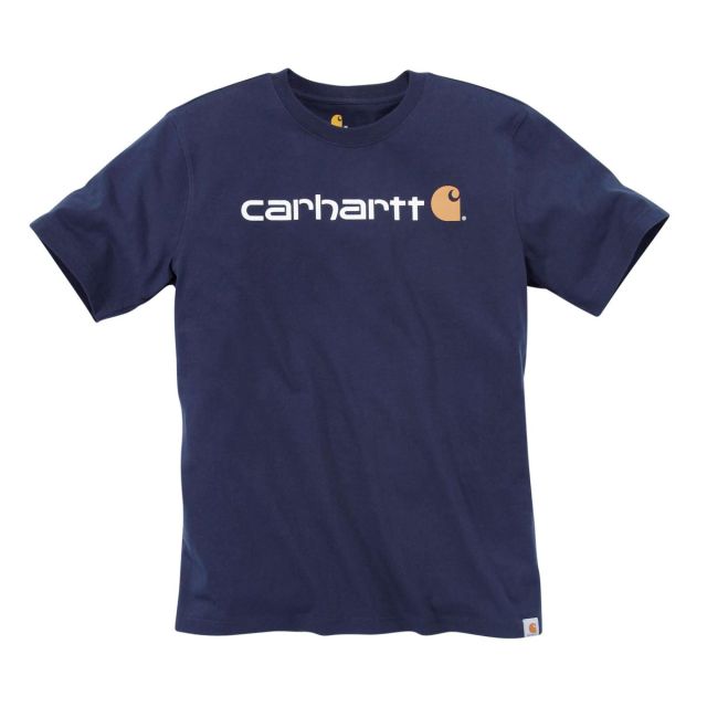 Carhartt core logo kortærmet t-shirt - navy