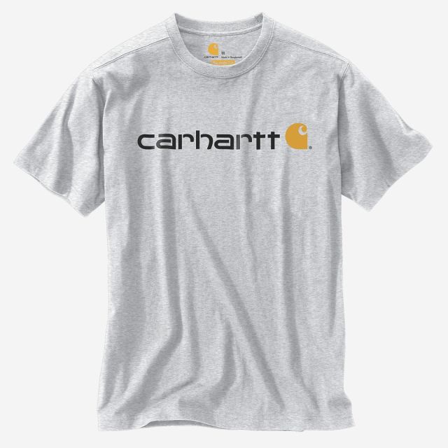 Carhartt core logo kortærmet t-shirt - grå