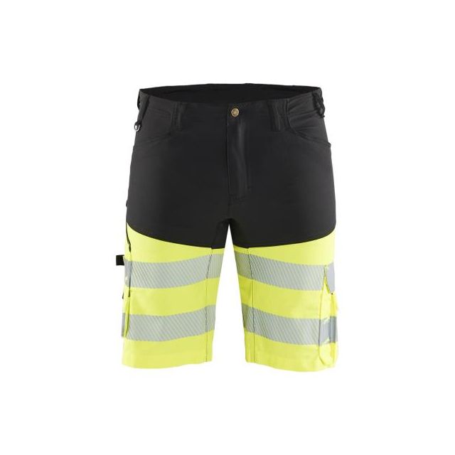 Blåklæder SHORTS MED STRETCH hi-vis sort/gul