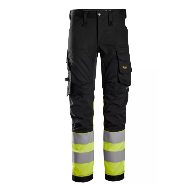 Snickers Buks stretch hi-vis gul/sort