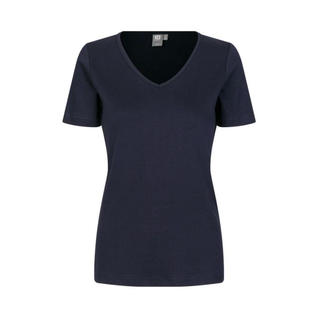 ID Interlock T-shirt v-hals dame