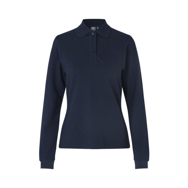 ID Langærmet Poloshirt Dame Navy