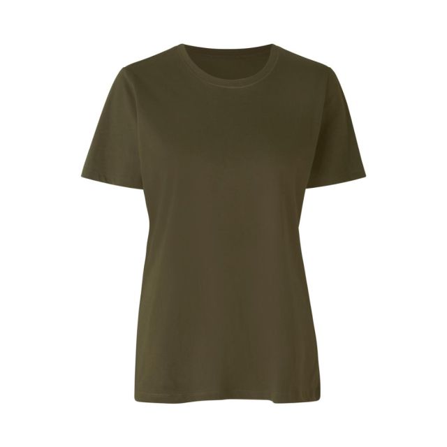 ID Øko T-shirt Damemodel Olivengrøn