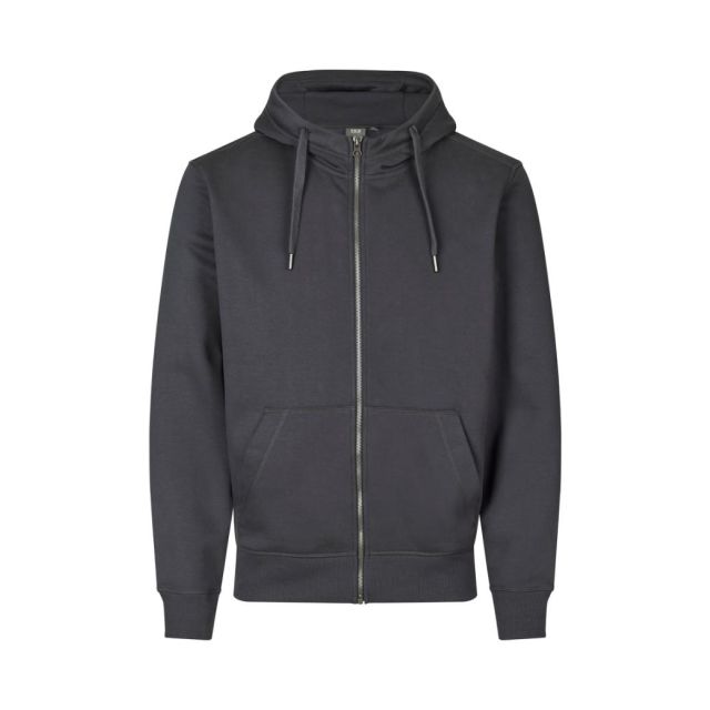 ID CORE Hoodie M/Lynlås Koks Grå