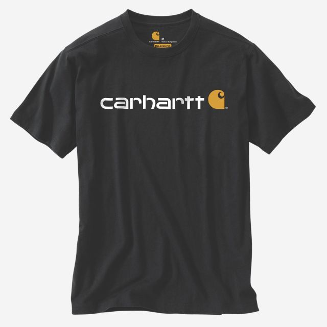 Carhartt core logo kortærmet t-shirt - sort