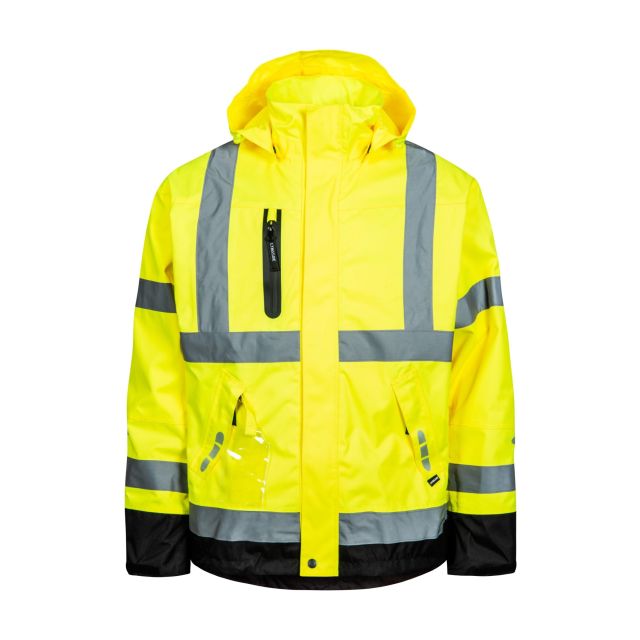 Lyngsøe Åndbar HI-VIS Regnjakke.