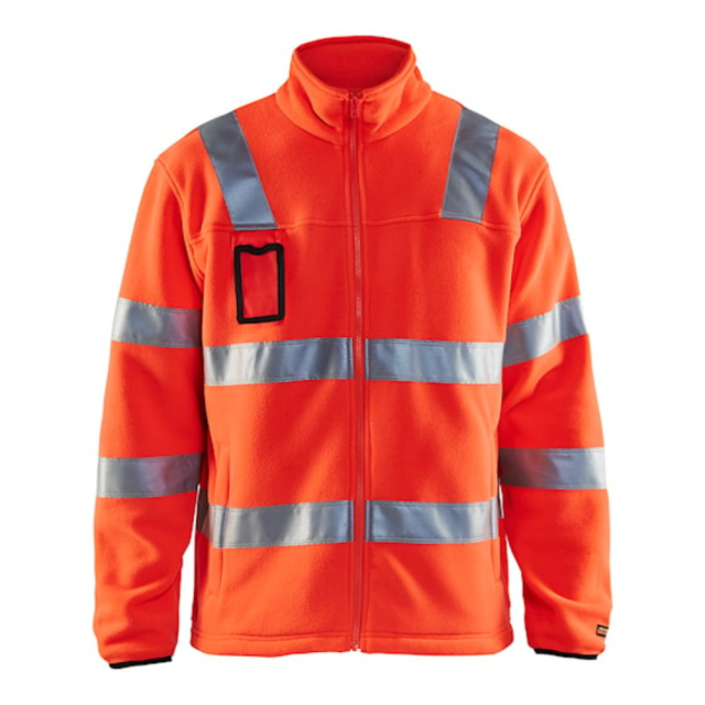 Blåkläder Fleecejakke Hi-Vis Rød Klasse 3