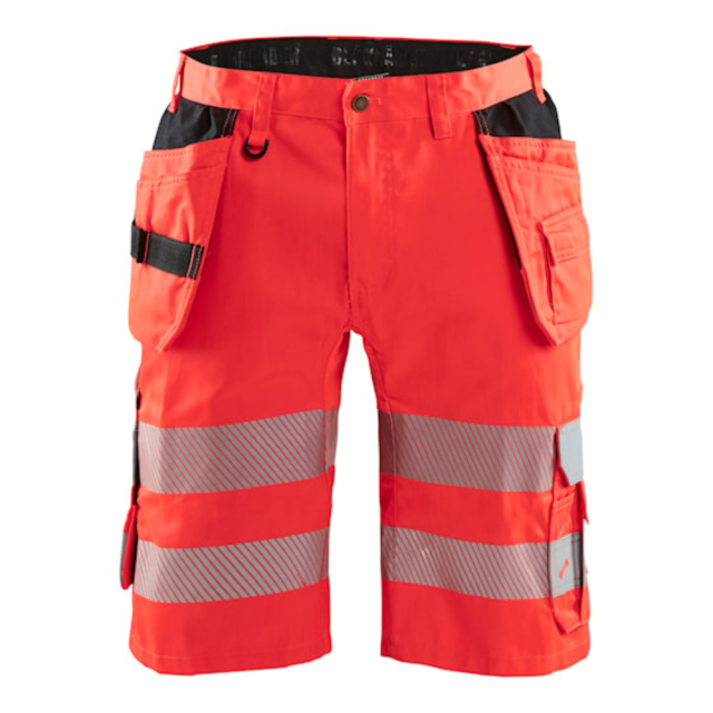 Blåkläder HI-Vis Rød Shorts Med Stretch Klasse 2