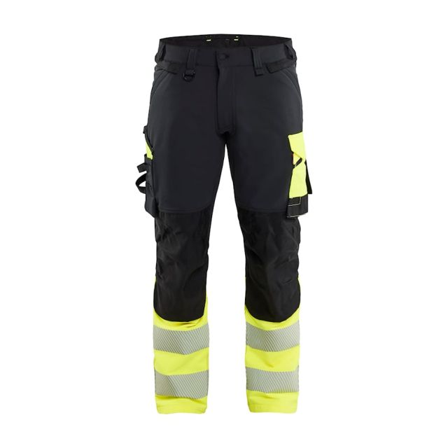 Blåkläder High Vis Buks 4-vejs Stretch Sort/High Vis Gul