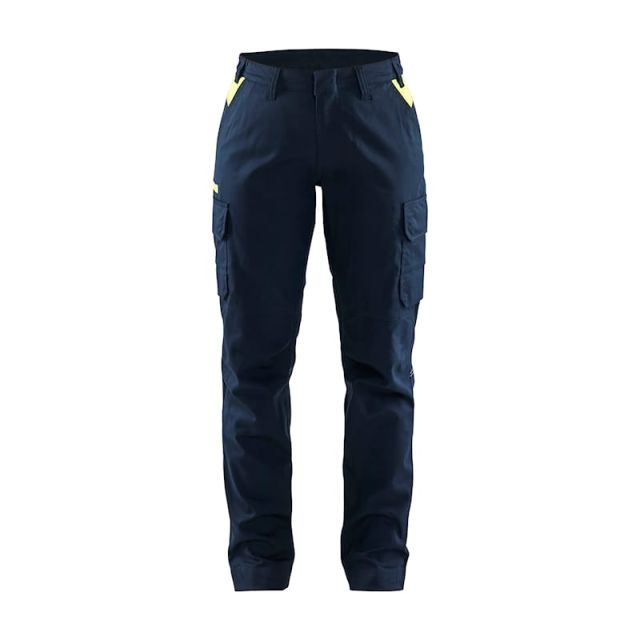 Blåkläder Industri Buks Stretch Dame Mørk Marineblå/Hi-Vis Gul
