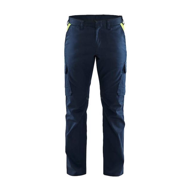 Blåkläder Industri Buks Stretch Mørk Marineblå/Hi-Vis Gul