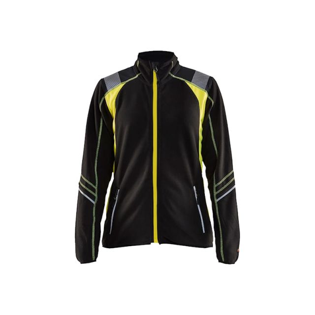 Blåkläder Microfleece Jakke Dame Sort/Gul