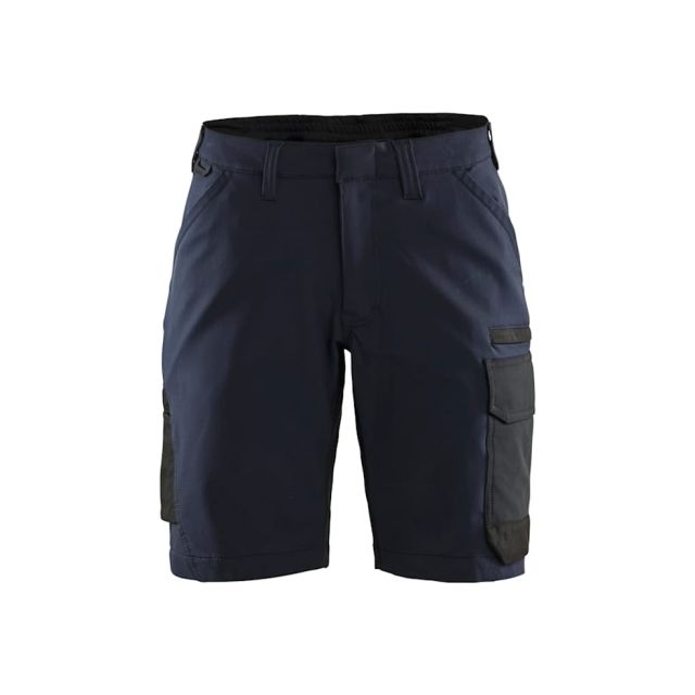Bläklæder Service Shorts 4-Vejs Stretch Dame Mørk Marineblå/Sort 