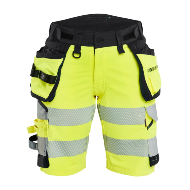 Blåkläder Shorts 4-Vejs Stretch Dame Hi-Vis Gul/Sort