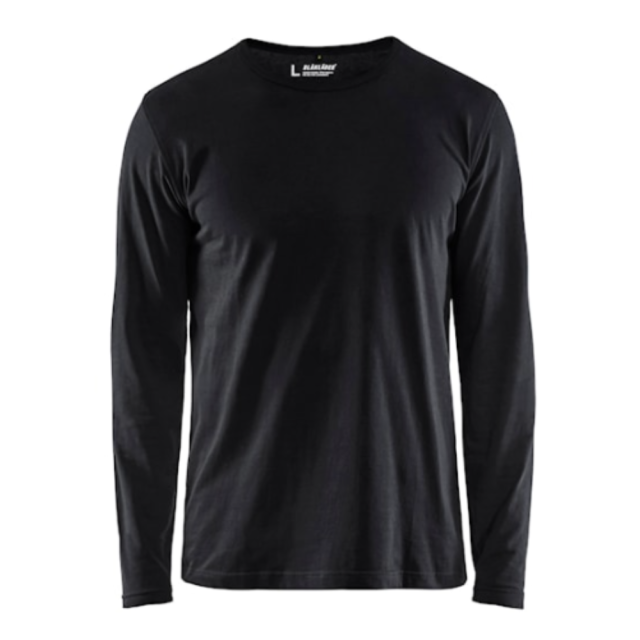 Blåklæder T-Shirt L/Æ  Herre Sort