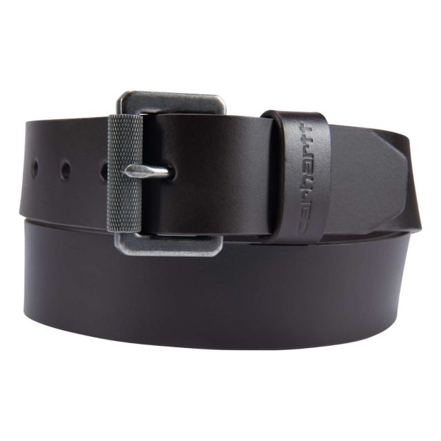 Carhartt Bridle Leather Roller Buckle Belt Dark-Brown