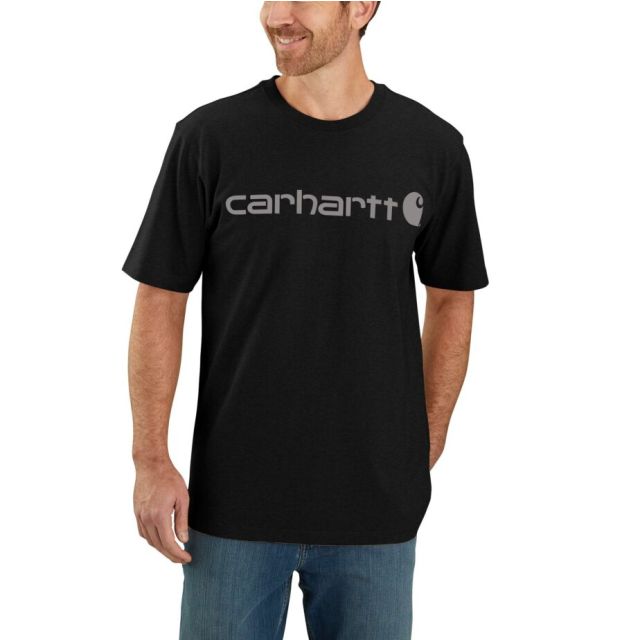 Carhartt Core Logo T-Shirt Herre Black-Grey