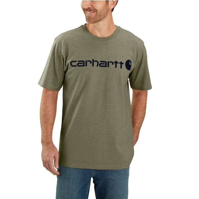 Carhartt Core Logo T-shirt Herre Dusty-Olive 