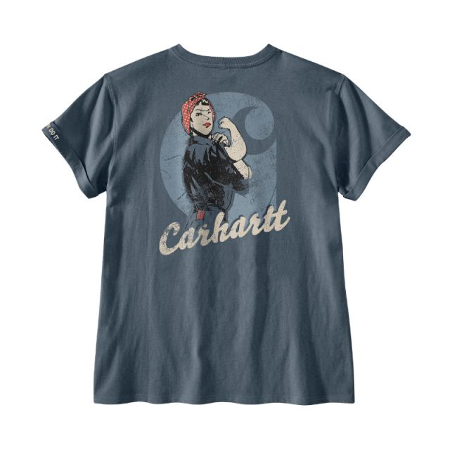 Carhartt Dearborn Loose T-Shirt/Woman Iron-Blue