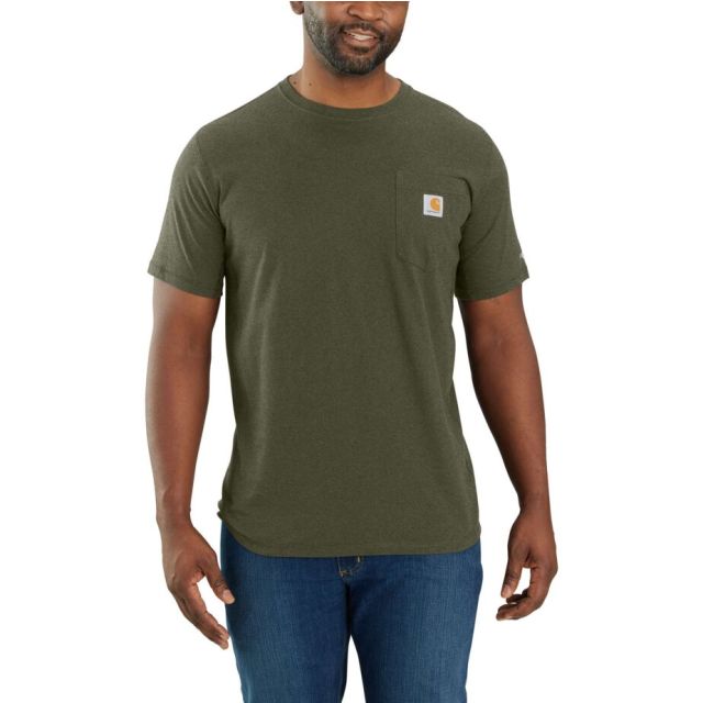 Carhartt Force Pocket T-Shirt Herre Basil-Heather