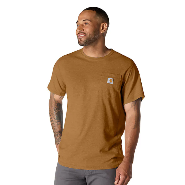 Carhartt Force T-Shirt M. Lomme Brun