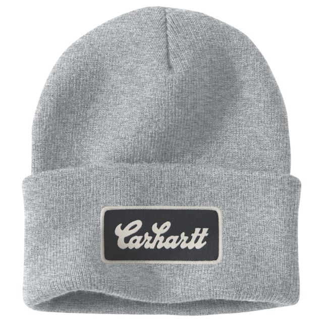 Carhartt Hue Beanie Med Patch Grå