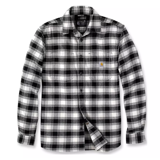 Carhartt skovmandsskjorte i tern - sort/hvid