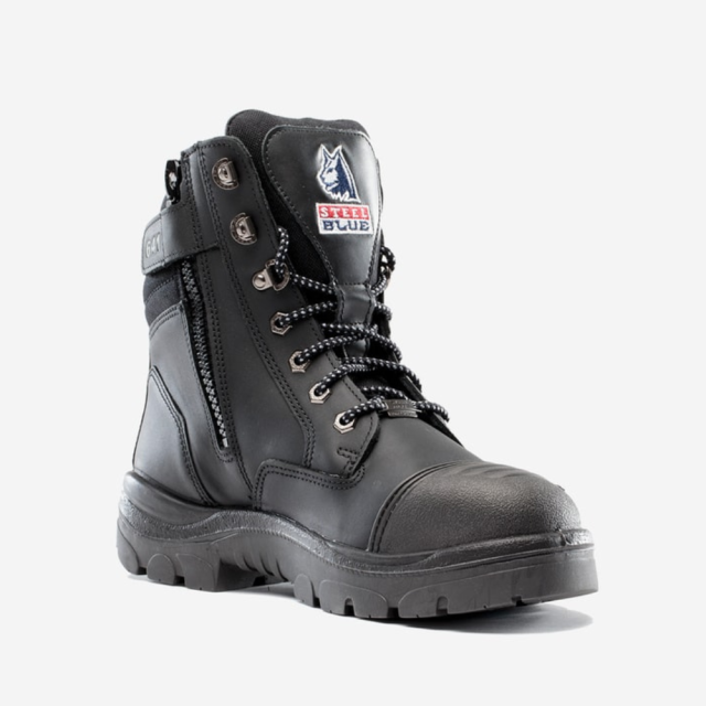 Carhartt Steel Blue Southern Cross S3 Sikkerhedsstøvler Med Lynlås Black