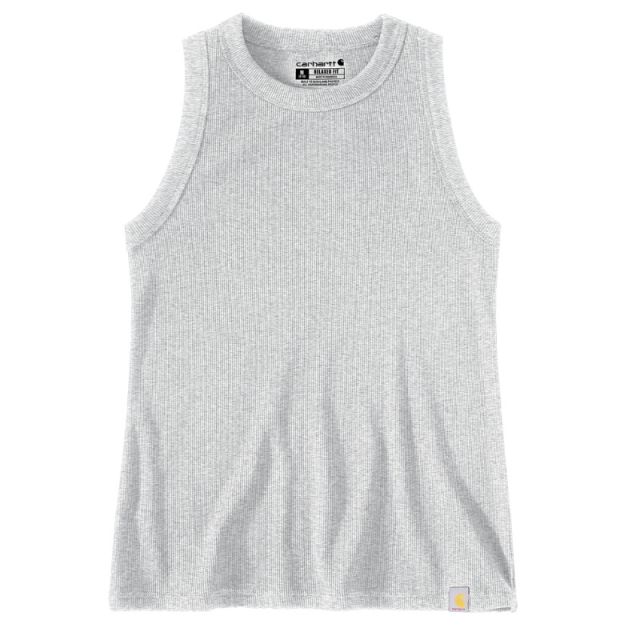 Carhartt Tencel ™ Fitted Ribbed Tank Dame Heather-Gray