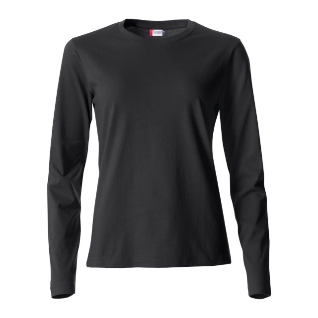 Clique Basic-T L/S Women Black