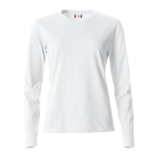 Clique Basic-T L/S Women White