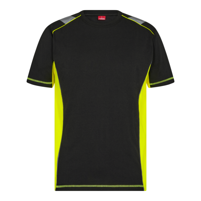 Engel Cargo T-shirt Sort/Gul
