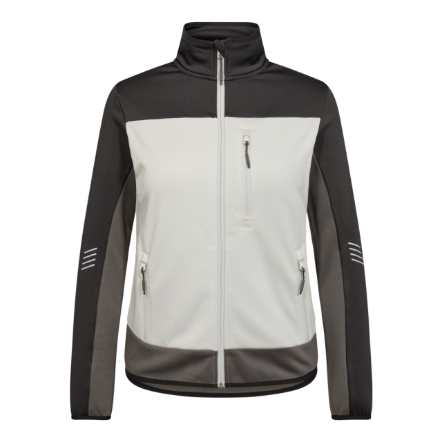 Engel Entire Dame Midlayer Cardigan Bone White / Anthracite Grey