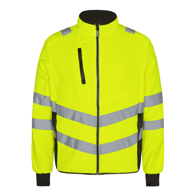 Engel Safety Fleecejakke Gul/Sort