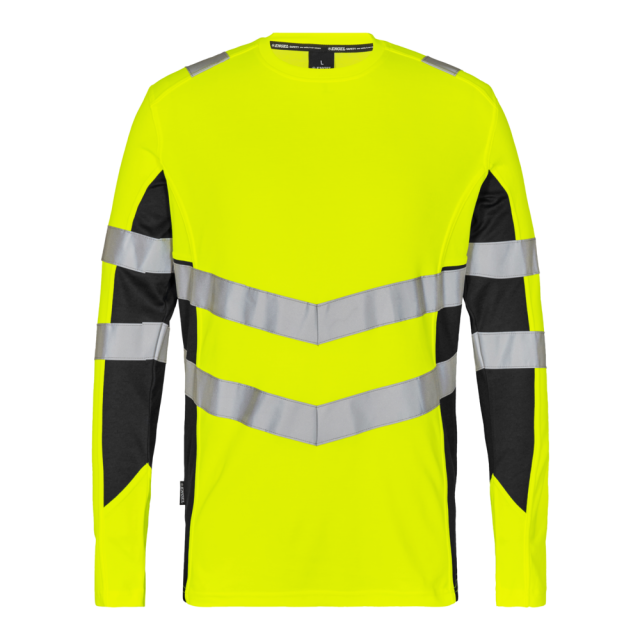 Engel Safety langærmet T-shirt Gul/Sort