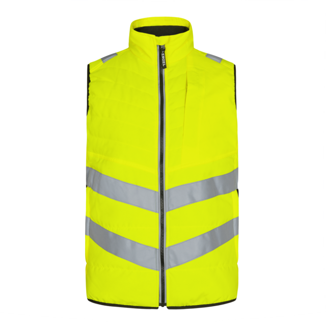 Engel Safety Quiltet Vest Gul/Sort