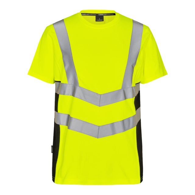 Engel Safety T-shirt Gul/Sort