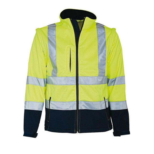 Elka softshell arbejdsjakke Hi-vis