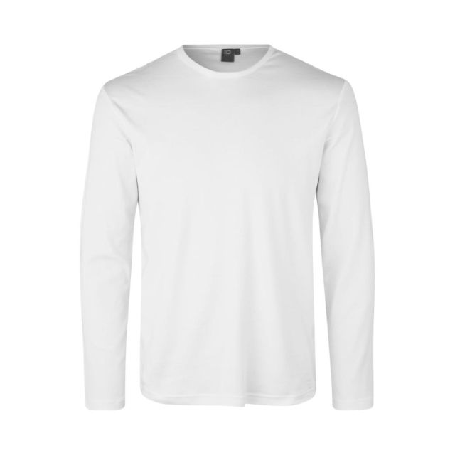 ID Interlock T-shirt l/æ Hvid