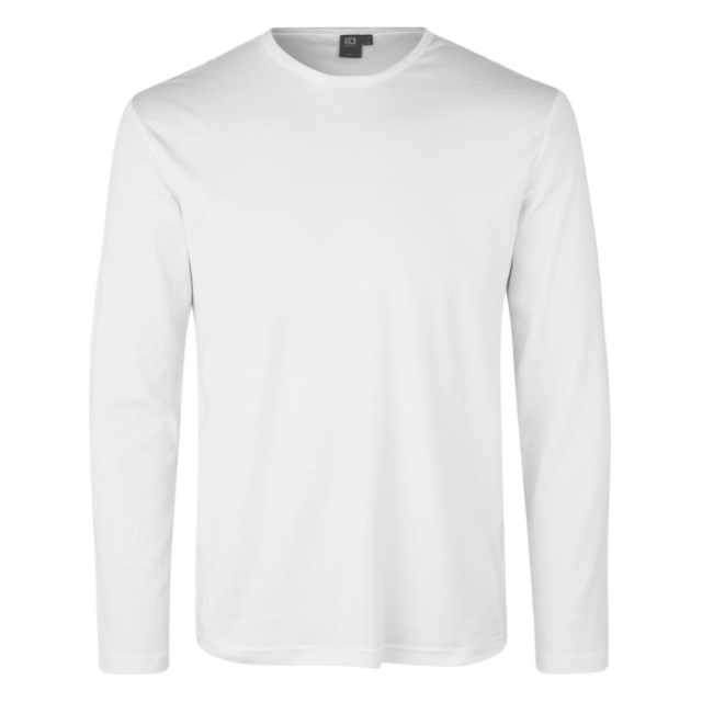 ID Interlock T-shirt l/æ Hvid