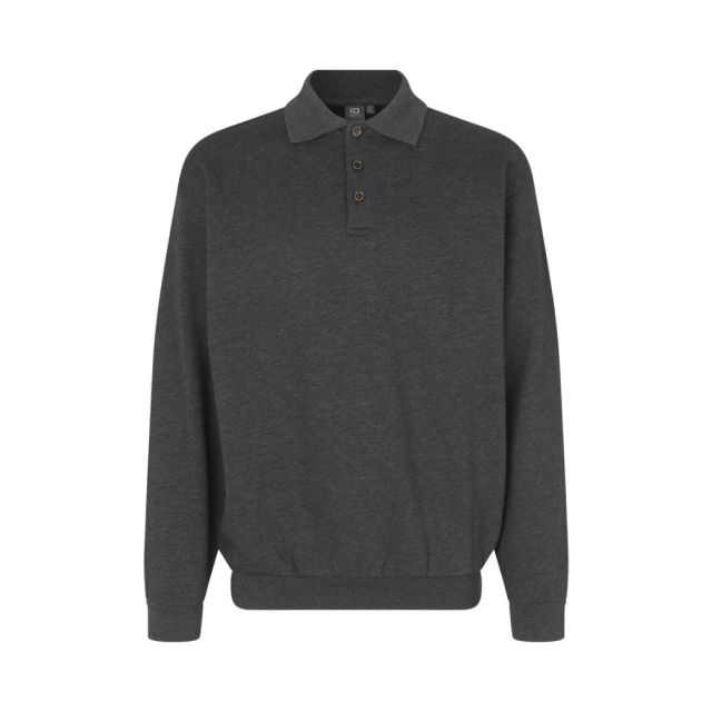 ID Polo Sweatshirt  Grafit Melange