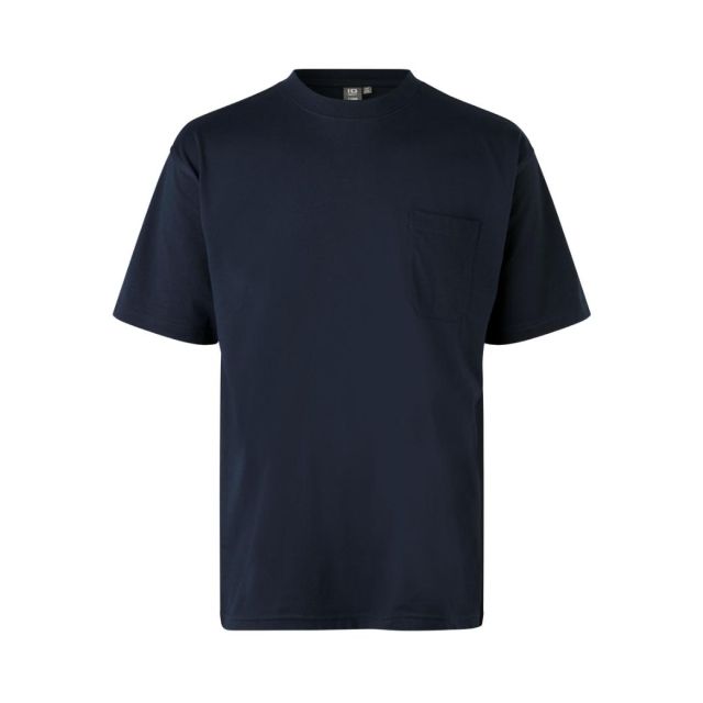ID T-TIME® T-Shirt Med Brystlomme Navy