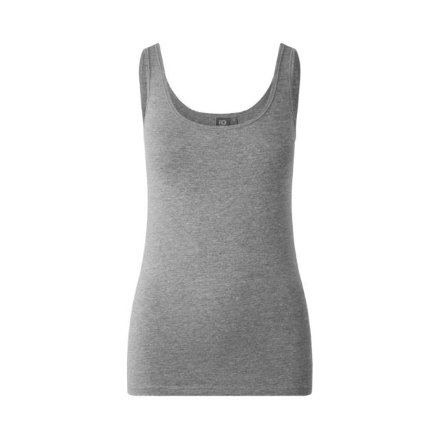 ID Tanktop Stretch Dame Grå Melange 