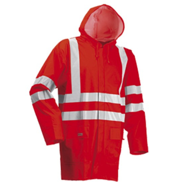 Lyngsøe Regnjakke Hi-Vis Rød.