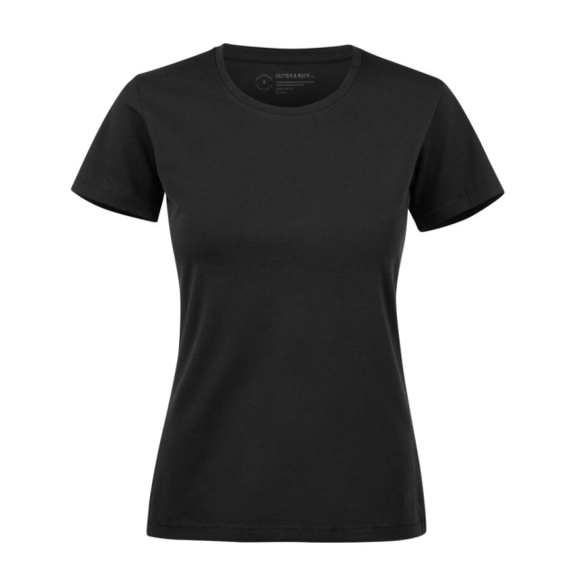 Manzanita T-Shirt M. Rund Hals Dame Sort