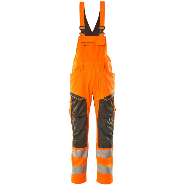 MASCOT® Overall med Knælommer Hi-Vis Orange/Mørk Antracit 