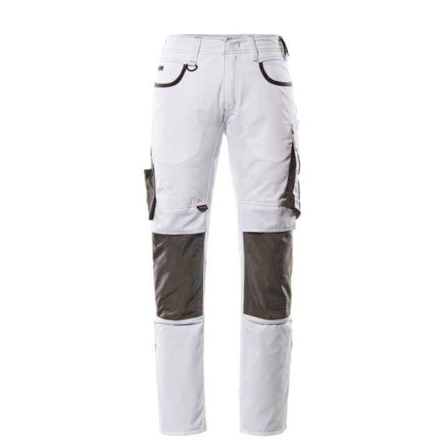 MASCOT Cordura Bukser M. Knælommer Eks. Lav Vægt Hvid/Mørk Antracit