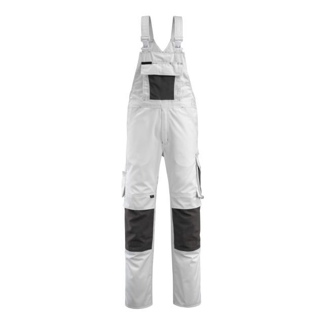 MASCOT Overall m. Knælommer Hvid/Mørk Antracit